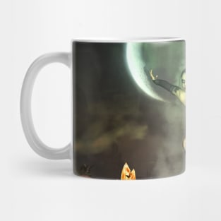 Wonderful dark angel in the dark night Mug